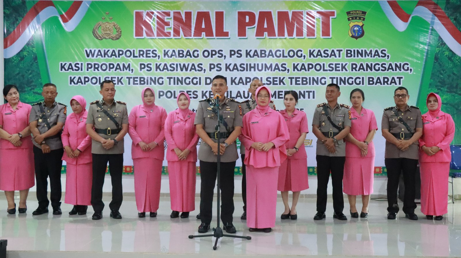 Penuh Kehangatan Dalam Kenal Pamit Pejabat Dan Purna Bakti Polres Meranti