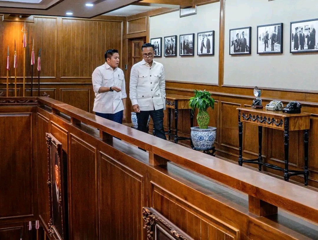 Teddy Indra Wijaya menerima Kepala BP BUMN, Dony Oskaria. percepatan Pemulihan Pascabencana