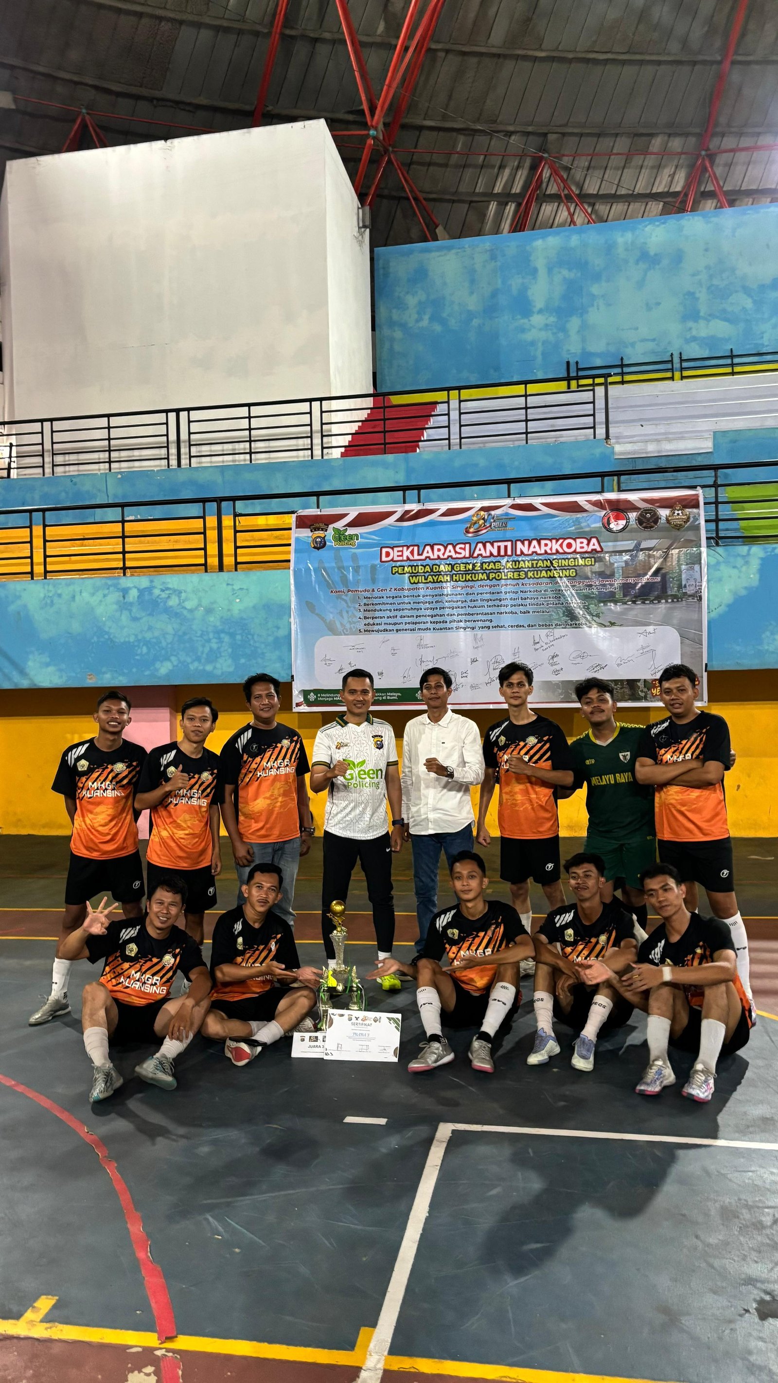 IYE Kuansing Raih Juara 3 Turnamen Futsal Kapolres Kuansing Cup I